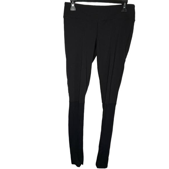 Pure Barre by Splits 59 Black Leggings Ribbed Below the Knee Size Large Yoga - Picture 1 of 6